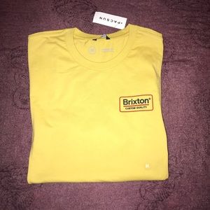 NWT Brixton Yellow Retro Graphic T Shirt💙